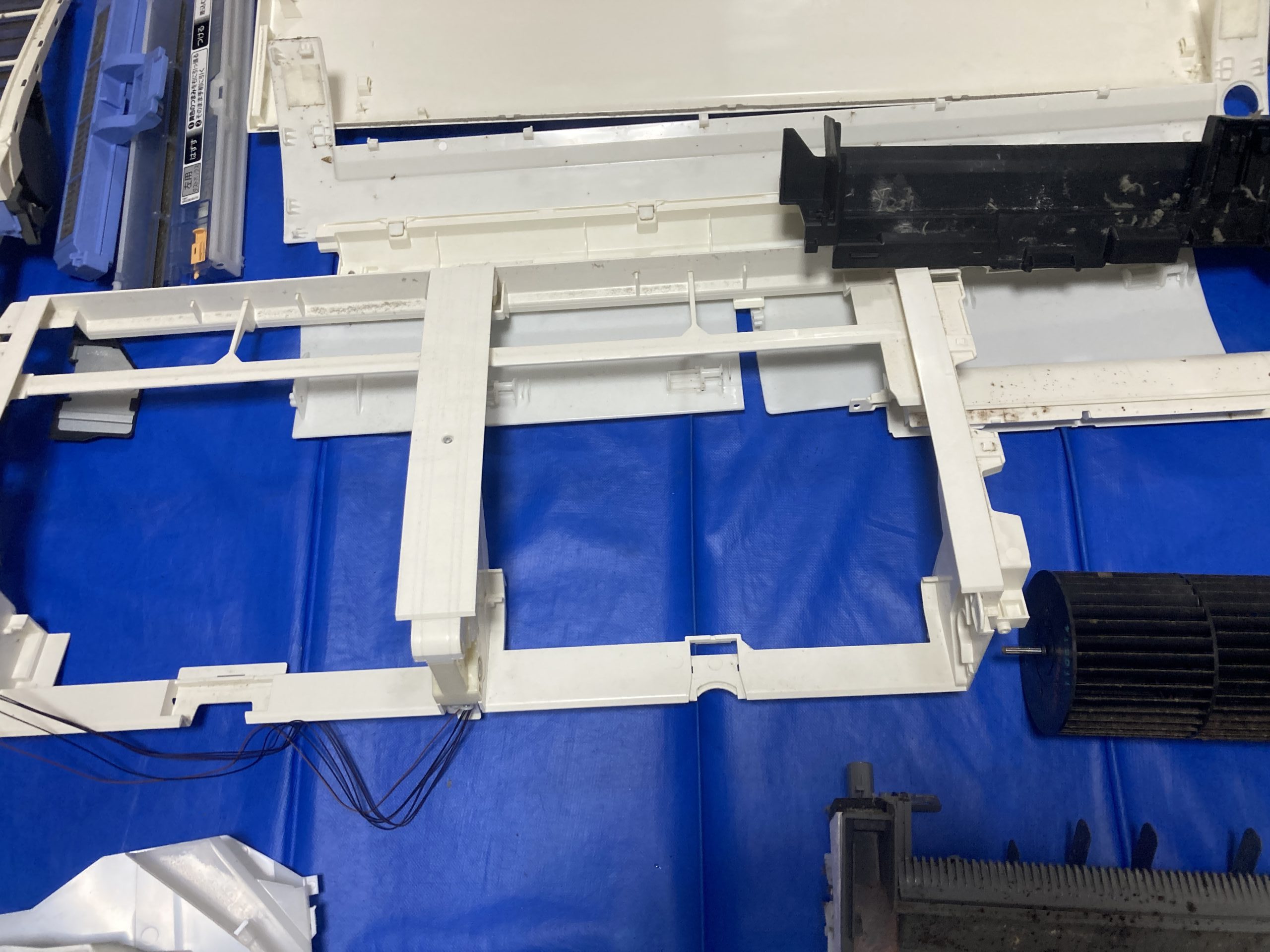 水が流れ込む受け皿はカビが最も発生しやすい場所。